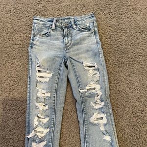 American ripped skinny jeans